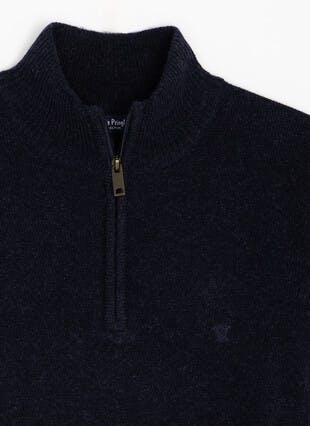 Lambswool Half-Zip jumper 