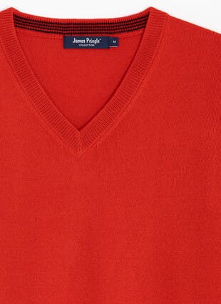 Fine Knit V Neck Jumper