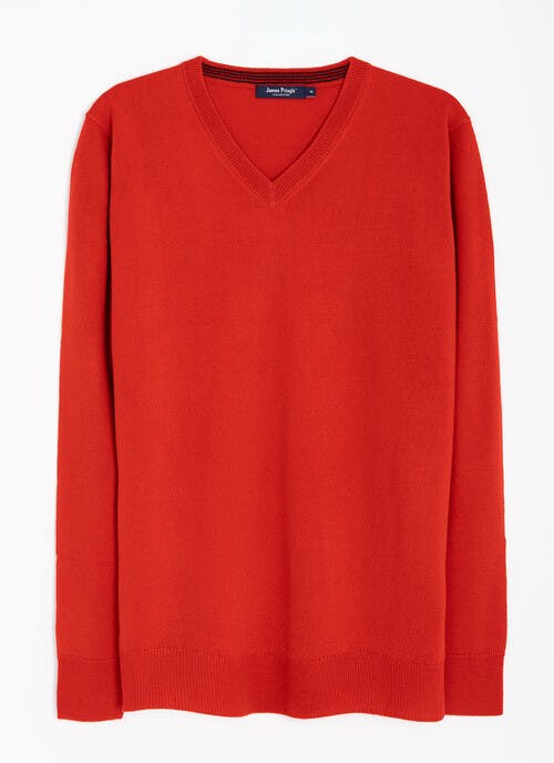 Fine Knit V Neck Jumper