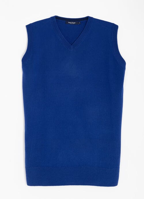 Fine Knit V Neck Sleeveless Jumper