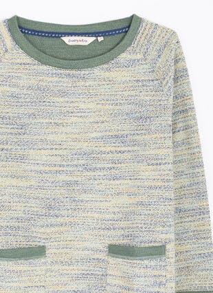 Cotton Mix Loopback Sweatshirt