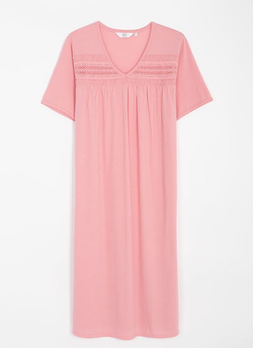 Cotton Rich Lace Trim Nightdress