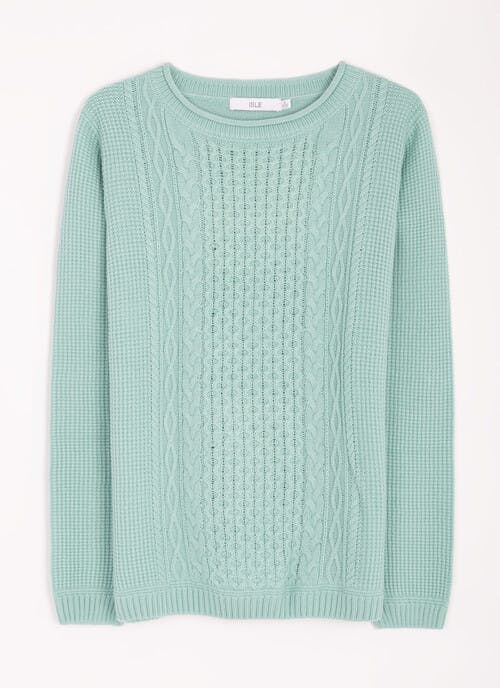 Textured Crew Neck Jumper
