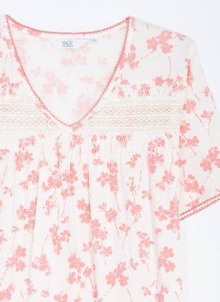 Cotton Rich Lace Trim Nightdress
