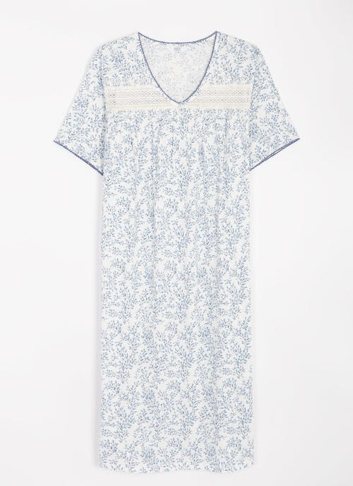 Cotton Rich Lace Trim Nightdress