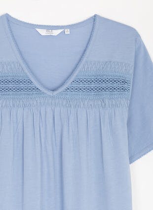 Cotton Rich Lace Trim Nightdress
