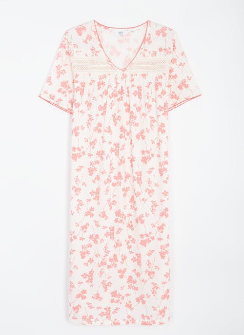 Cotton Rich Lace Trim Nightdress