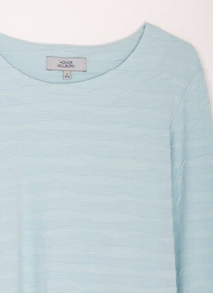 Textured Wave Jersey Top