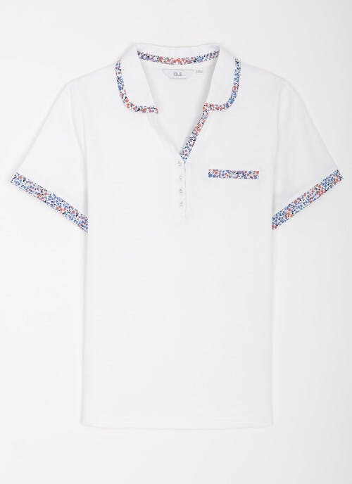 Pure Cotton Trim Detail Polo Shirt