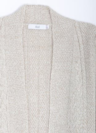 Ribbed Edge To Edge Cardigan