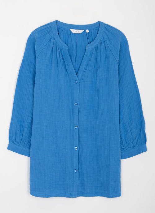 Pure Cotton Raglan Sleeve Blouse