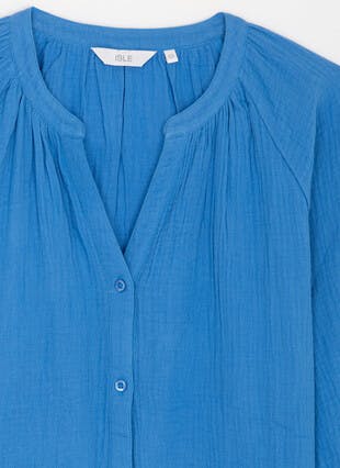 Pure Cotton Raglan Sleeve Blouse