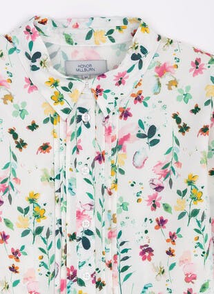 Easy Care Floral Print Blouse