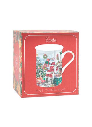 Santa Fine China Boxed Mug