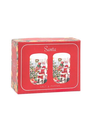 Santa Fine China Boxed Salt & Pepper Set