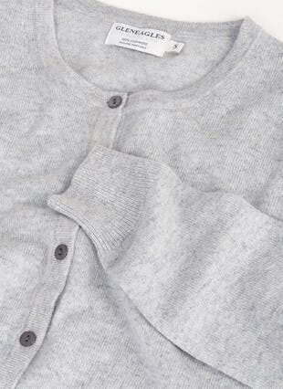 Pure Cashmere Classic Crew Neck Cardigan