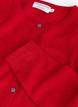 Pure Cashmere Classic Crew Neck Cardigan