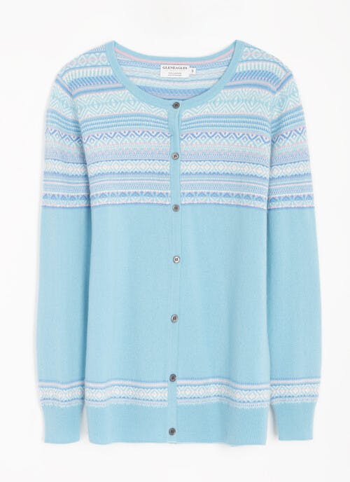 Cashmere Fairisle Yoke Cardigan