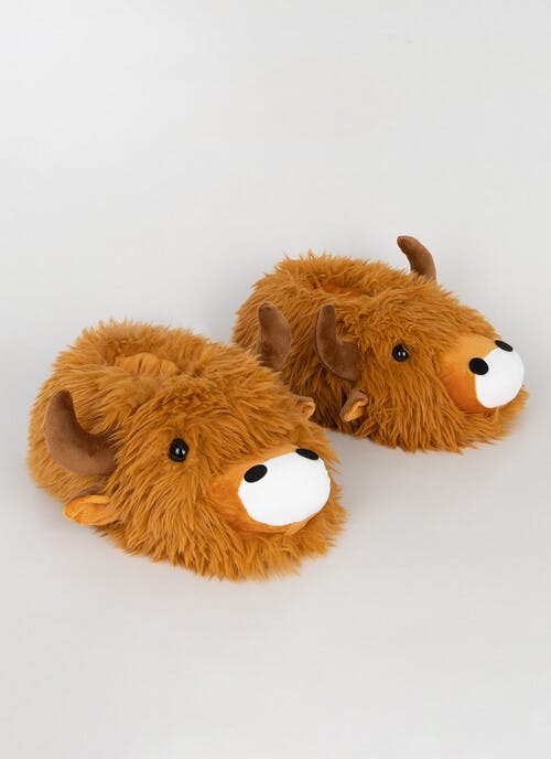 Highland Cow Fluffy Slipper