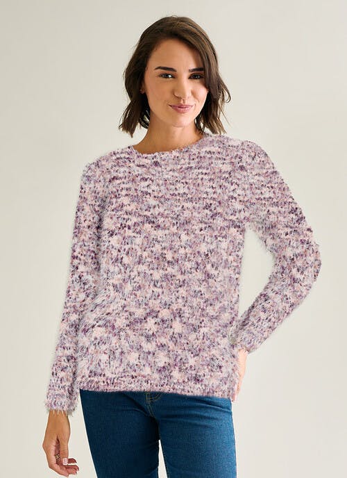 Bobble Knit Crew Neck Jumper