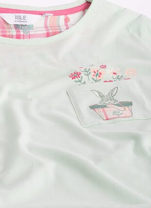 Pure Cotton Cropped Pyjama Set