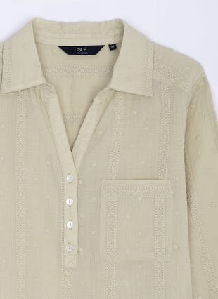 Pure Cotton Broderie Anglaise Blouse