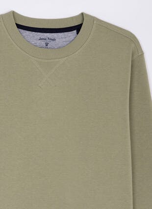 Cotton Rich Crew Neck Sweatshirt