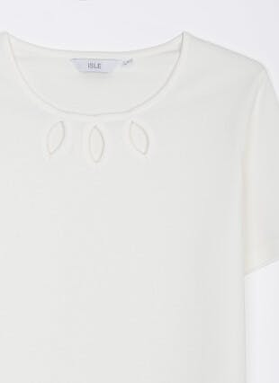Pure Cotton Keyhole T-Shirt