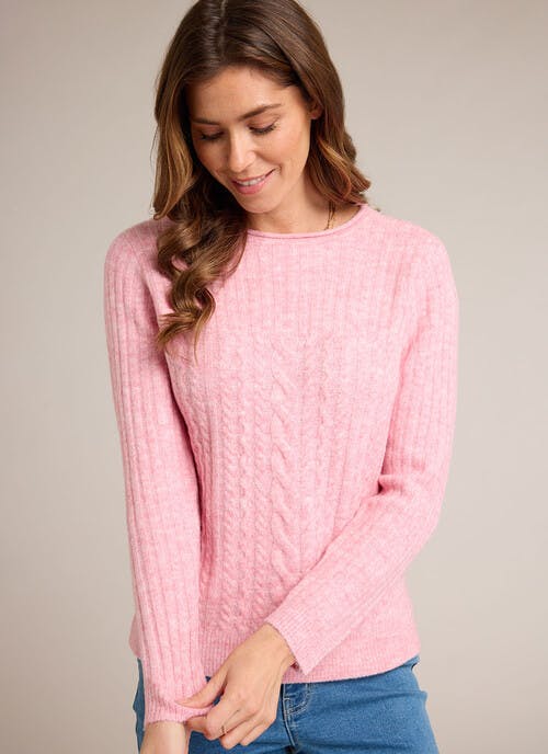 Cable Knit Crew Neck Jumper