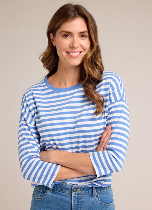 Pure Cotton Stripe Top