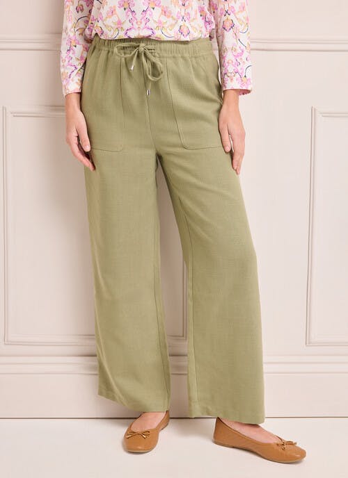 Tie Front Loose Fit Trousers