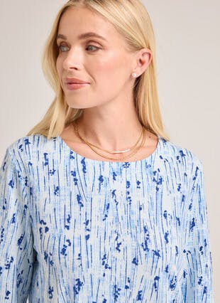 Warm Touch Jersey Print Top 