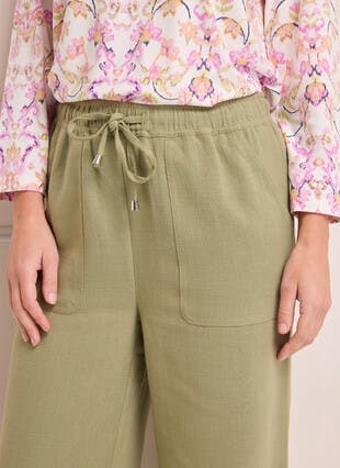 Tie Front Loose Fit Trousers