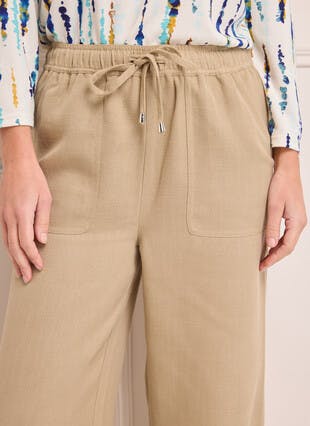 Tie Front Loose Fit Trousers