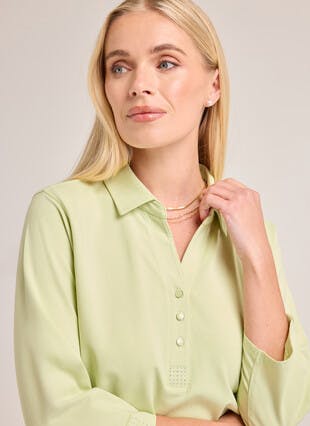 Cotton Rich Embellished Polo Shirt