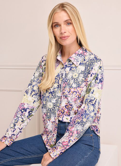 Warm Touch Print Blouse
