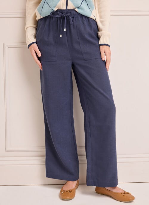 Tie Front Loose Fit Trousers