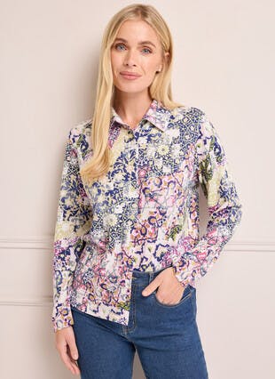 Warm Touch Print Blouse