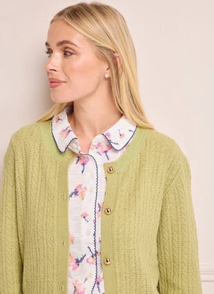 Soft Touch Cable Knit Cardigan