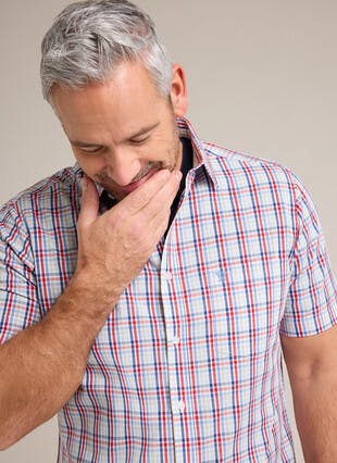 Easy Care Short Sleeve Check Shirt