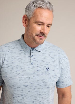 Cotton Rich Space Dyed Polo Shirt