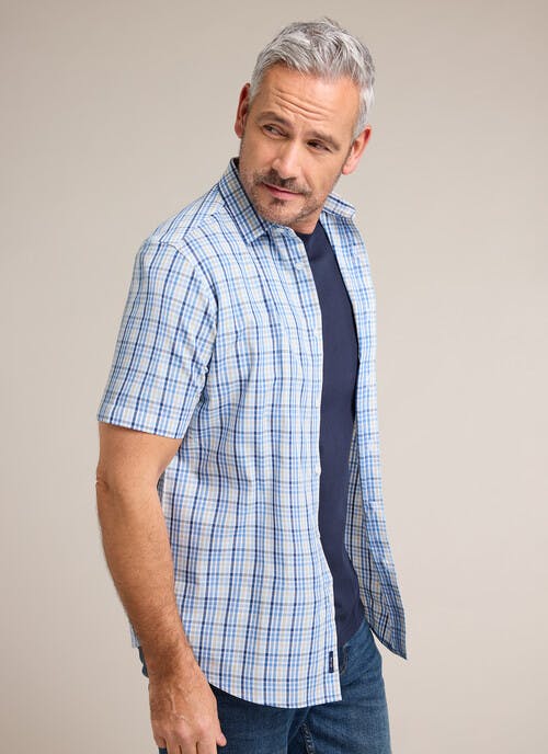 Easy Care Short Sleeve Check Shirt