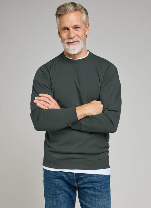 Cotton Rich Crew Neck Sweatshirt