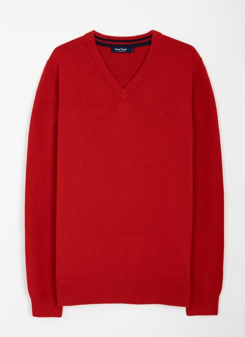 Pure Cotton V Neck Jumper