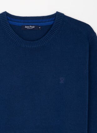 Pure Cotton Crew Neck Jumper