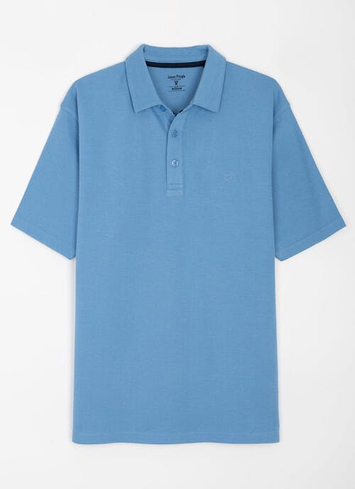 Cotton Rich Mini Waffle Polo Shirt