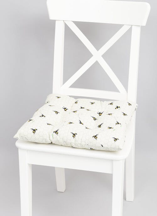 Busy Bee Printed Cotton Seat Pad