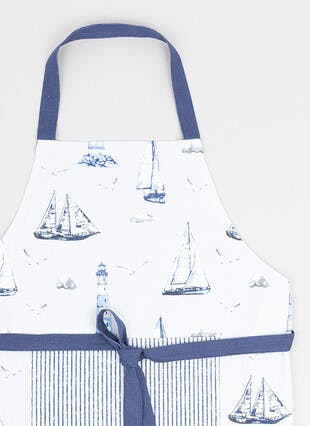 Sailing Boats Printed Cotton Apron