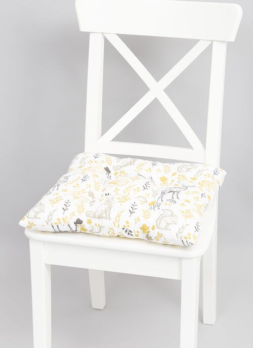 Woodland Printed Cotton Seat Pad