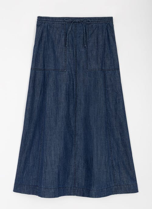 Pure Cotton Denim Skirt